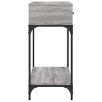 vidaXL Măsuță consolă, gri sonoma, 100x34,5x75 cm, lemn prelucrat vidaXL Măsuță consolă, gri sonoma, 100x34,5x75 cm, lemn prelucrat
