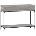 vidaXL Măsuță consolă, gri sonoma, 100x34,5x75 cm, lemn prelucrat vidaXL Măsuță consolă, gri sonoma, 100x34,5x75 cm, lemn prelucrat