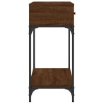 vidaXL Măsuță consolă, stejar maro, 100x34,5x75 cm, lemn prelucrat vidaXL Măsuță consolă, stejar maro, 100x34,5x75 cm, lemn prelucrat