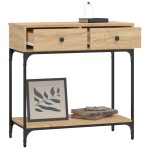 vidaXL Masă consolă, stejar sonoma, 75x34,5x75 cm, lemn prelucrat vidaXL Masă consolă, stejar sonoma, 75x34,5x75 cm, lemn prelucrat