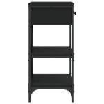 vidaXL Masă consolă, negru, 75x34,5x75 cm, lemn prelucrat