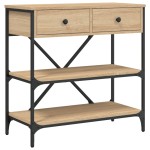 vidaXL Masă consolă, stejar sonoma, 75x34,5x75 cm, lemn prelucrat vidaXL Masă consolă, stejar sonoma, 75x34,5x75 cm, lemn prelucrat