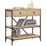 vidaXL Masă consolă, stejar sonoma, 75x34,5x75 cm, lemn prelucrat vidaXL Masă consolă, stejar sonoma, 75x34,5x75 cm, lemn prelucrat