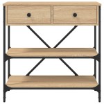 vidaXL Masă consolă, stejar sonoma, 75x34,5x75 cm, lemn prelucrat vidaXL Masă consolă, stejar sonoma, 75x34,5x75 cm, lemn prelucrat