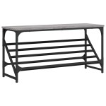 vidaXL Pantofar, gri sonoma, 90x30x45 cm, lemn prelucrat vidaXL Pantofar, gri sonoma, 90x30x45 cm, lemn prelucrat