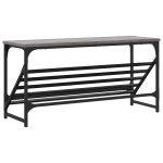 vidaXL Pantofar, gri sonoma, 90x30x45 cm, lemn prelucrat vidaXL Pantofar, gri sonoma, 90x30x45 cm, lemn prelucrat