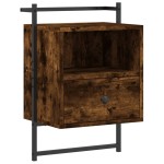 vidaXL Noptieră de perete, stejar sonoma, 40x30x61 cm, lemn prelucrat vidaXL Noptieră de perete, stejar sonoma, 40x30x61 cm, lemn prelucrat