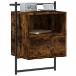 vidaXL Noptieră de perete, stejar sonoma, 40x30x61 cm, lemn prelucrat vidaXL Noptieră de perete, stejar sonoma, 40x30x61 cm, lemn prelucrat