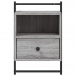 vidaXL Noptieră de perete, gri sonoma, 40x30x61 cm, lemn prelucrat vidaXL Noptieră de perete, gri sonoma, 40x30x61 cm, lemn prelucrat