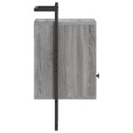 vidaXL Noptieră de perete, gri sonoma, 40x30x61 cm, lemn prelucrat vidaXL Noptieră de perete, gri sonoma, 40x30x61 cm, lemn prelucrat