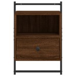 vidaXL Noptieră de perete, stejar maro, 40x30x61 cm, lemn prelucrat vidaXL Noptieră de perete, stejar maro, 40x30x61 cm, lemn prelucrat