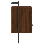 vidaXL Noptieră de perete, stejar maro, 40x30x61 cm, lemn prelucrat vidaXL Noptieră de perete, stejar maro, 40x30x61 cm, lemn prelucrat