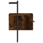 vidaXL Noptieră de perete, stejar fumuriu, 35x30x51 cm, lemn prelucrat vidaXL Noptieră de perete, stejar fumuriu, 35x30x51 cm, lemn prelucrat