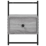 vidaXL Noptieră de perete, gri sonoma, 35x30x51 cm, lemn prelucrat vidaXL Noptieră de perete, gri sonoma, 35x30x51 cm, lemn prelucrat