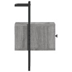 vidaXL Noptieră de perete, gri sonoma, 35x30x51 cm, lemn prelucrat vidaXL Noptieră de perete, gri sonoma, 35x30x51 cm, lemn prelucrat
