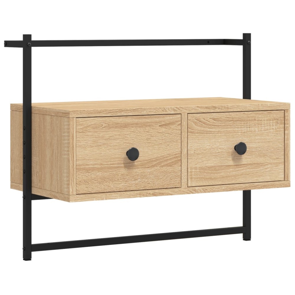 vidaXL Dulap TV montat pe perete, stejar sonoma, 60,5x30x51 cm, lemn