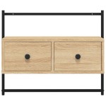 vidaXL Dulap TV montat pe perete, stejar sonoma, 60,5x30x51 cm, lemn