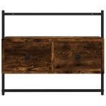 vidaXL Dulap TV montat pe perete, stejar fumuriu, 60,5x30x51 cm, lemn