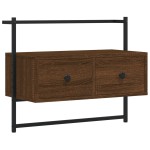vidaXL Dulap TV montat pe perete, stejar maro, 60,5x30x51 cm, lemn