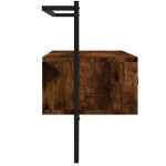 vidaXL Dulap TV montat pe perete, stejar fumuriu, 100,5x30x51 cm, lemn