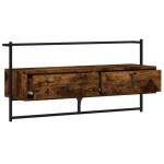 vidaXL Dulap TV montat pe perete, stejar fumuriu, 100,5x30x51 cm, lemn