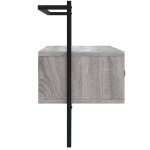 vidaXL Dulap TV montat pe perete, gri sonoma, 100,5x30x51 cm, lemn