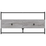 vidaXL Dulap TV montat pe perete, gri sonoma, 100,5x30x51 cm, lemn