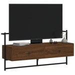 vidaXL Dulap TV montat pe perete, stejar maro, 100,5x30x51 cm, lemn