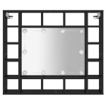 vidaXL Dulap cu oglindă cu LED, negru, 91x15x76,5 cm vidaXL Dulap cu oglindă cu LED, negru, 91x15x76,5 cm