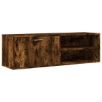 vidaXL Comodă TV, stejar fumuriu, 120x34x37 cm, lemn compozit vidaXL Comodă TV, stejar fumuriu, 120x34x37 cm, lemn compozit