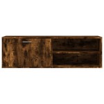 vidaXL Comodă TV, stejar fumuriu, 120x34x37 cm, lemn compozit vidaXL Comodă TV, stejar fumuriu, 120x34x37 cm, lemn compozit