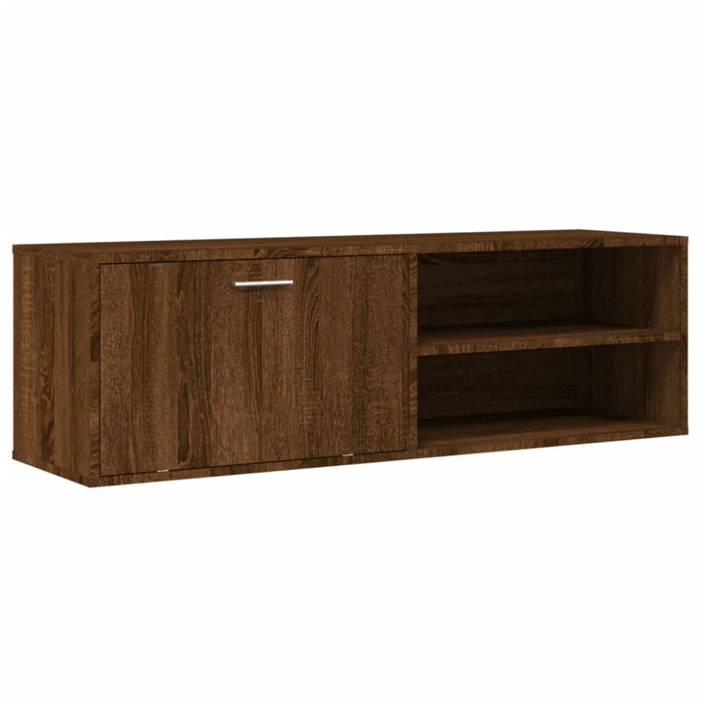 vidaXL Comodă TV, stejar maro, 120x34x37 cm, lemn prelucrat