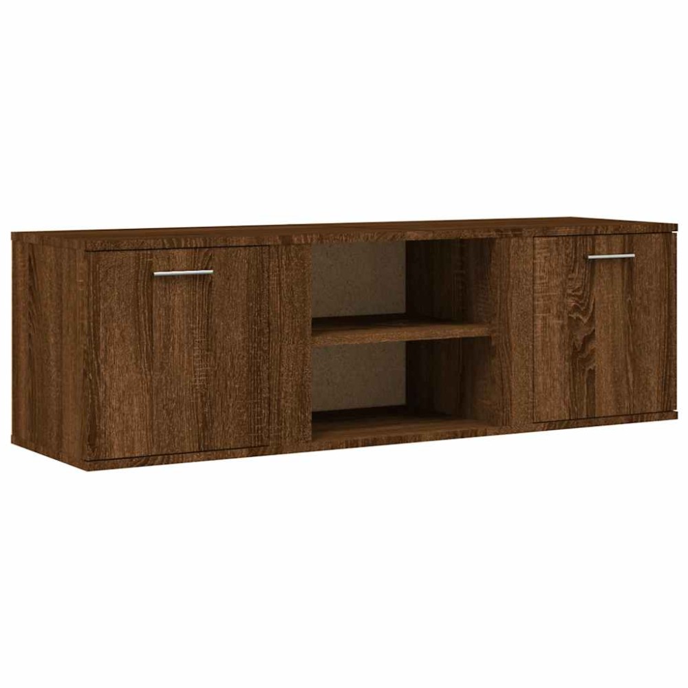 vidaXL Comodă TV, stejar maro, 120x34x37 cm, lemn prelucrat