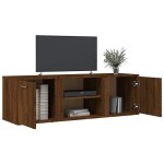 vidaXL Comodă TV, stejar maro, 120x34x37 cm, lemn prelucrat