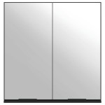 vidaXL Dulap baie cu oglindă negru 64x20x67 cm lemn compozit vidaXL Dulap baie cu oglindă negru 64x20x67 cm lemn compozit