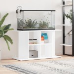 vidaXL Suport acvariu, alb extralucios, 100x40x60 cm, lemn prelucrat vidaXL Suport acvariu, alb extralucios, 100x40x60 cm, lemn prelucrat