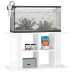 vidaXL Suport acvariu, alb extralucios, 100x40x60 cm, lemn prelucrat vidaXL Suport acvariu, alb extralucios, 100x40x60 cm, lemn prelucrat