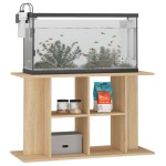 vidaXL Suport acvariu, stejar sonoma, 100x40x60 cm, lemn prelucrat vidaXL Suport acvariu, stejar sonoma, 100x40x60 cm, lemn prelucrat