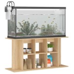 vidaXL Suport acvariu, stejar sonoma, 120x40x60 cm, lemn prelucrat vidaXL Suport acvariu, stejar sonoma, 120x40x60 cm, lemn prelucrat