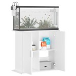 vidaXL Suport pentru acvariu, alb, 81x36x73 cm, lemn prelucrat