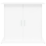 vidaXL Suport pentru acvariu, alb, 81x36x73 cm, lemn prelucrat