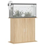 vidaXL Suport acvariu, stejar sonoma, 81x36x73 cm, lemn prelucrat vidaXL Suport acvariu, stejar sonoma, 81x36x73 cm, lemn prelucrat