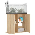 vidaXL Suport acvariu, stejar sonoma, 81x36x73 cm, lemn prelucrat vidaXL Suport acvariu, stejar sonoma, 81x36x73 cm, lemn prelucrat