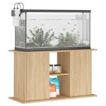 vidaXL Suport acvariu, stejar sonoma, 101x41x58 cm, lemn prelucrat vidaXL Suport acvariu, stejar sonoma, 101x41x58 cm, lemn prelucrat