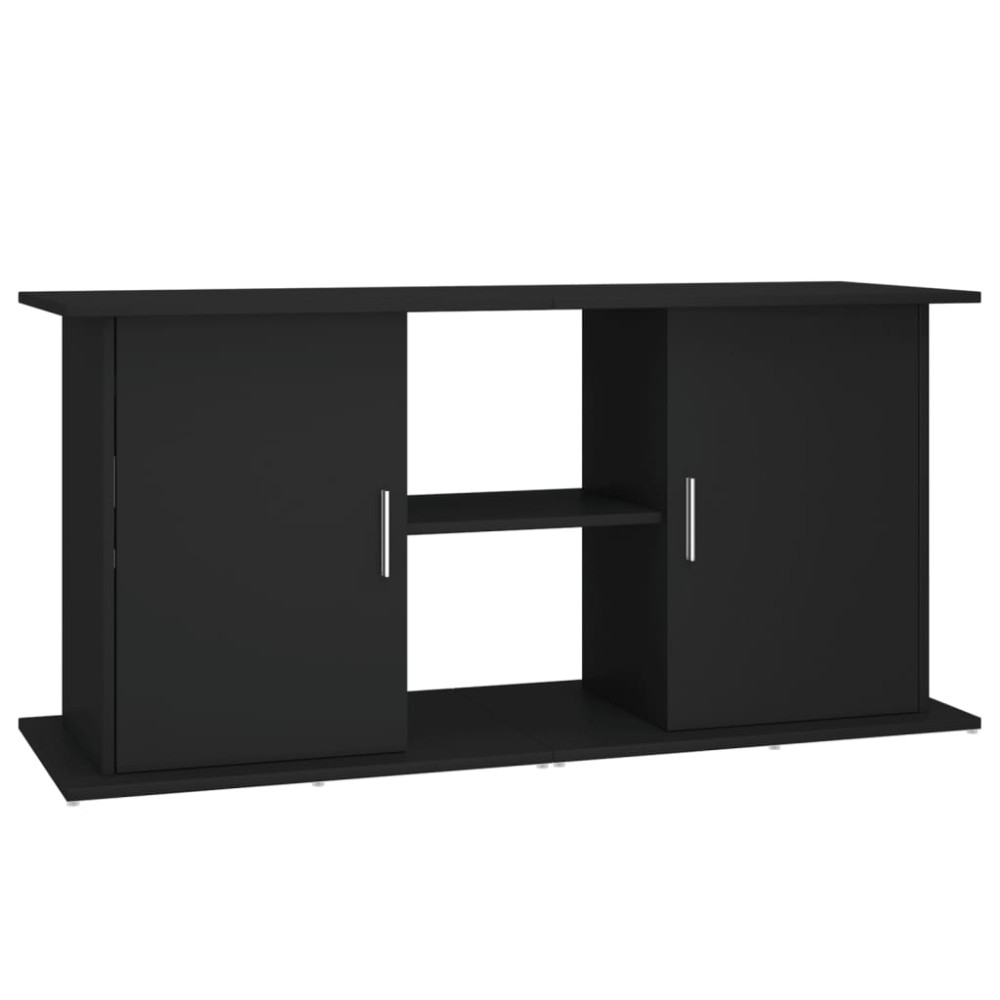 vidaXL Suport pentru acvariu, negru, 121x41x58 cm, lemn prelucrat
