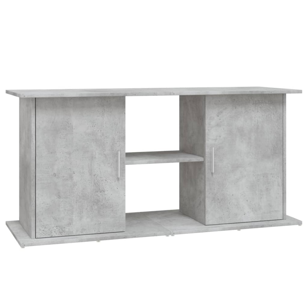 vidaXL Suport pentru acvariu, gri beton, 121x41x58 cm, lemn stratificat