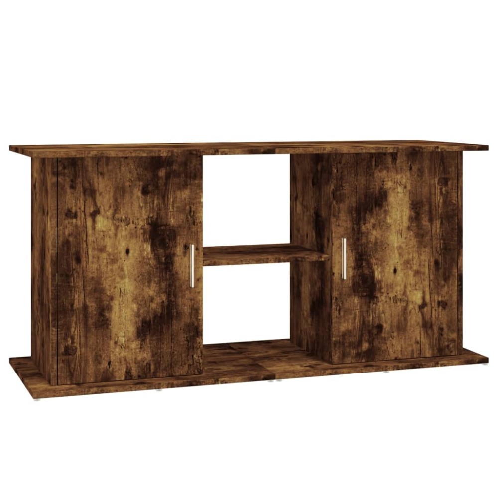 vidaXL Suport acvariu, stejar afumat, 121x41x58 cm, lemn prelucrat