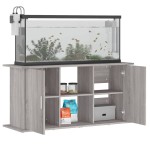 vidaXL Suport acvariu, gri sonoma, 121x41x58 cm, lemn prelucrat vidaXL Suport acvariu, gri sonoma, 121x41x58 cm, lemn prelucrat