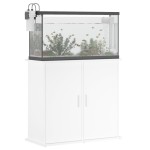vidaXL Suport pentru acvariu, alb, 81x36x73 cm, lemn prelucrat