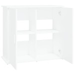 vidaXL Suport pentru acvariu, alb, 81x36x73 cm, lemn prelucrat